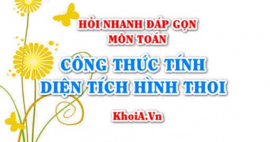 Tính diện tích hình thoi bằng công thức nào? Hỏi nhanh đáp gọn môn Toán